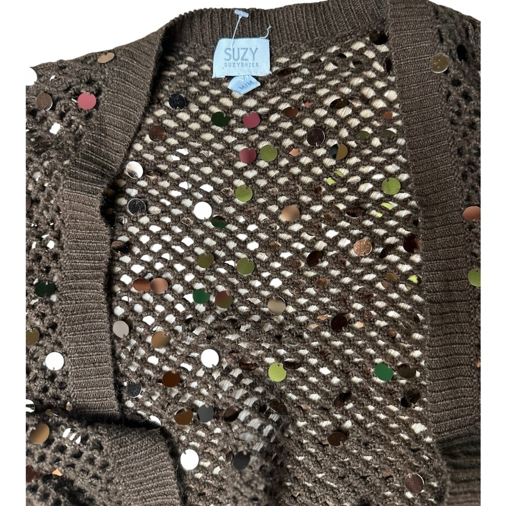 Y2K Suzy Sheer crop cardigan, medium - Picture 3 of 5